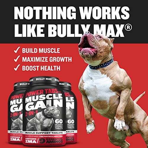 Bully Max The Ultimate Canine Supplement 60 Tables Vet-Approved For All Breeds & Ages 6.34 Oz - Package May Vary #TOP4