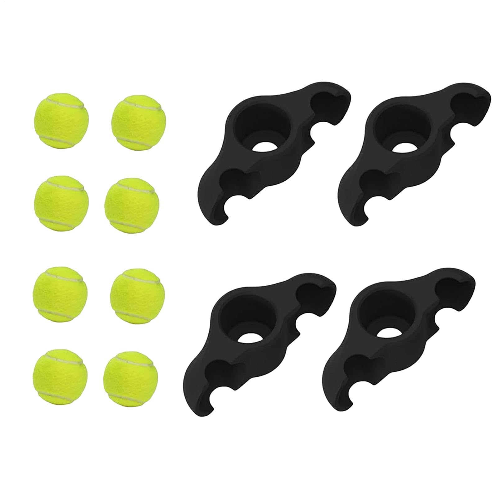 Indoor Cycling Snap Feet Adapters, Cycling Snap 4X Portable Home Workout Equipment with 8 Pack Tennis Balls, Indoor Cycling Support Accessories, Shock Absorbing Core Workout Equipment