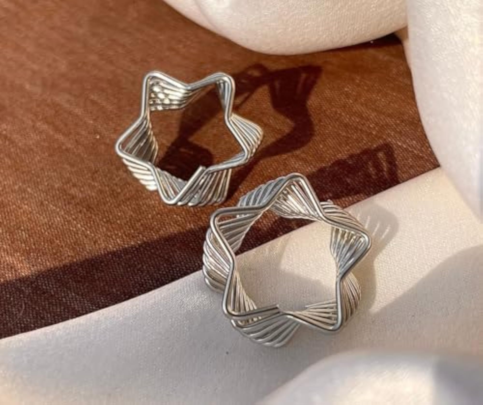 Women's Rose Gold Plated Triangular Stainless Steel Stud Earrings
