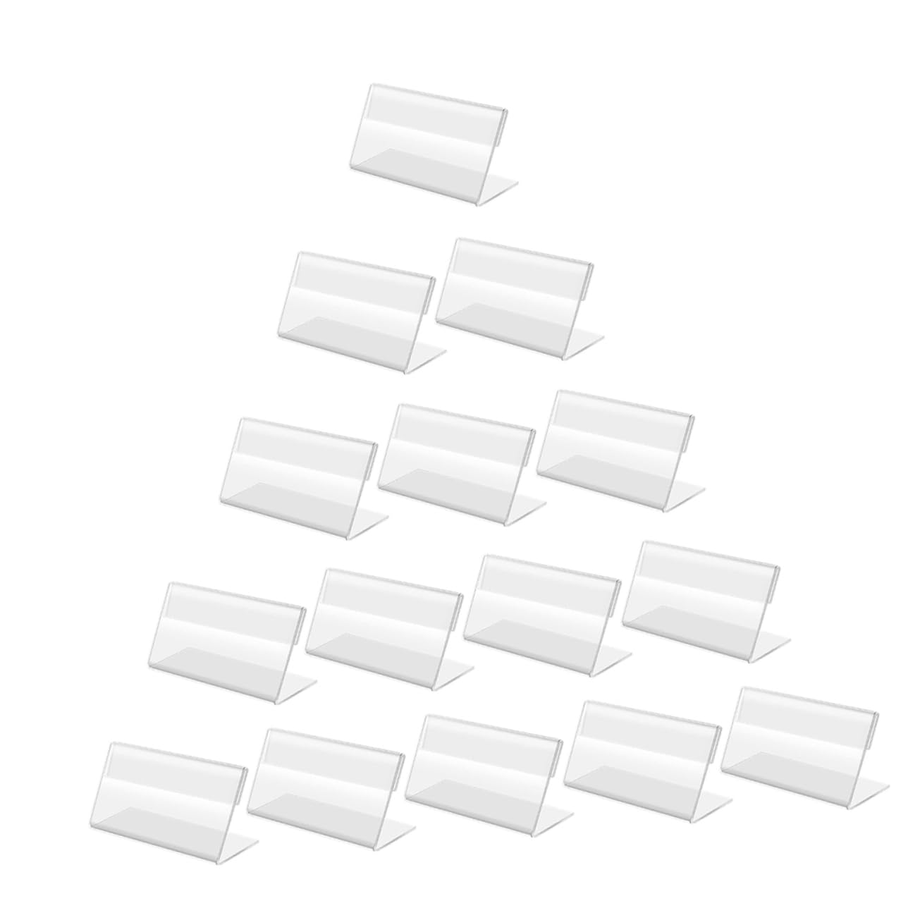 Operitacx 3 Sätze Preisanzeigetafel Etiketten Einziehbar Steht Geschäft Karte Stand Einzelhandel Zeichen Inhaber Aufkleber Planke Platte Preisschildhalter Acryl Transparent 20 Stück * 3
