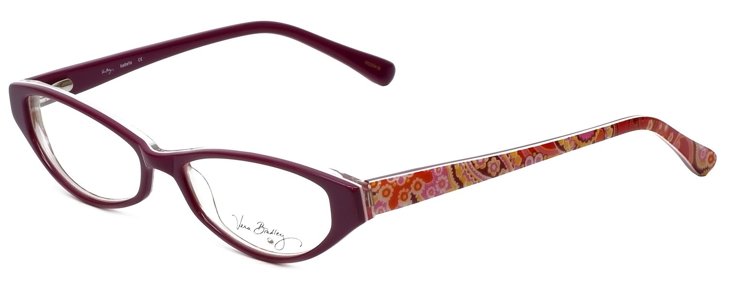 Vera BradleyDesigner Eyeglasses Isabella RFZ in Raspberry-Fizz 51mm DEMO LENS