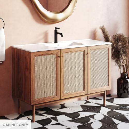 Image of Classe 48 inch Bathroom Vanity in Oak-Cabinet Only Bath Sink Cabinet Sink Included