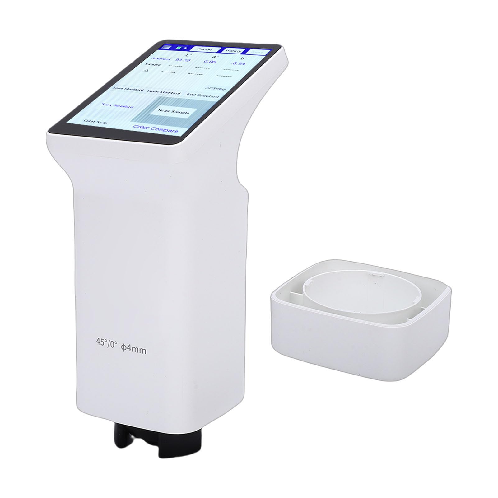 Topiky Colorimetro, Misuratore di Differenza Cromatica Calibro 4 Mm, Touch Screen HD da 3,5 Pollici, Analizzatore di con Sorgente Luminosa D50 per Imballaggi da Laboratorio per l'industria della