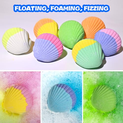 20 Pack Bath Bombs for Kids with Surprise Inside, Shell Bath Bombs Gift Set with Sea Animals, Mothers Day Gifts for Daughter Son Kids, Bubble Bath Fizzy Bath Bomb for Girls Boys Christmas, Birthday - Image 4