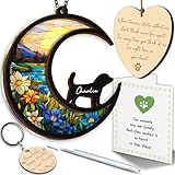 6'' Beagles Memorial Suncatcher, Personalized Name Breed, Pet Ornament Window Car Hanging, Sympathy Gift for Loss of Pet, Passed Away Remembrance Gift for Dog Lovers 46-SS1