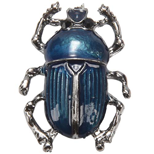 Torribala Broches d'insectes Bleus Broche en PTFE de Couleur Or Vintage epingle d'echarpe et de Chapeaux pour Les Femmes Bijoux Cover