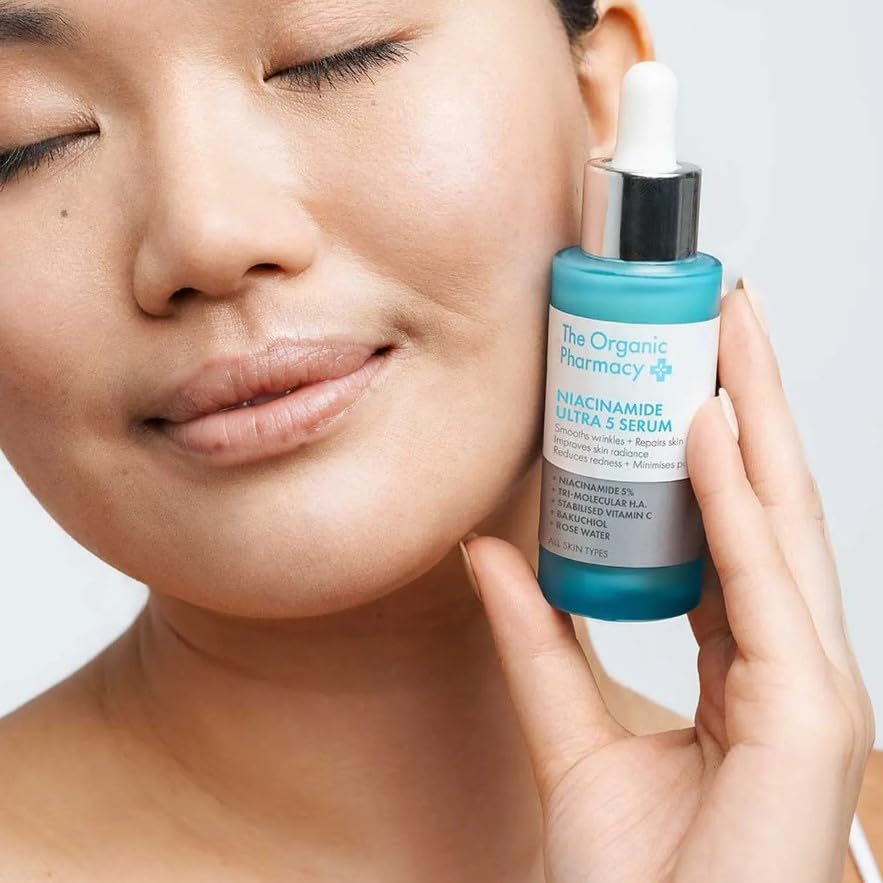 The Organic Pharmacy Niacinamide Ultra 5 Serum - Vitamin B3 Powerhouse with 5% Niacinamide, Vitamin C, Hyaluronic Acid, Bakuchiol, 1 Fl Oz - Image 5