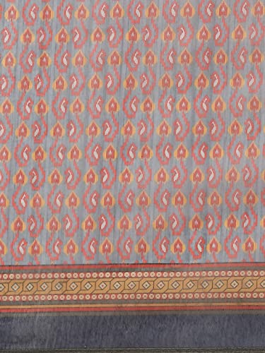 Image of Amazon Brand - Anarva Women's Kalamkari Saree With Blouse Piece