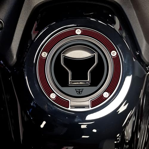 Resin Bike Adhesivos de Moto Compatibles con Africa Twin 2024-2025 Black. Protección del Tapa del Tanque de Choques y Arañazos de Moto. Pegatinas 3D Resinadas Made in Italy