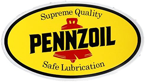 Amazon Co Jp ペンズオイル 楕円形 ロゴ風ステッカー Pennzoil 車 バイク
