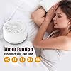 Sound Machine Easysleep White Noise Machine with 25 Soothing Sounds and Night Lights with Memory Function 32 Levels of Volume and 5 Sleep Timer Powered by AC or USB for Sleeping Relaxation (White) #5
