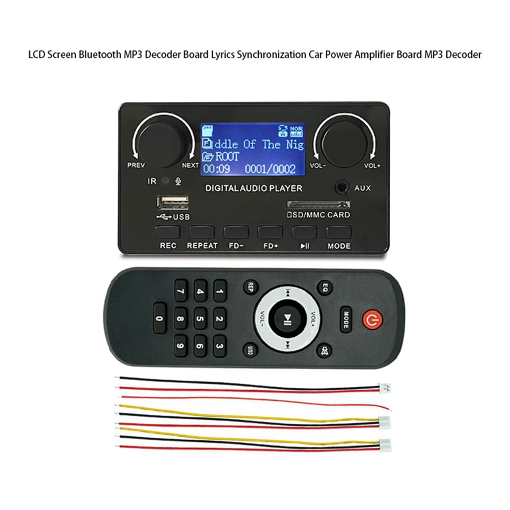 Modulo Bluetooth 5.0 Con Lettore USB/SD, AUX, FM E Display Colori – Per MP3, WAV, FLAC, APE E Vivavoce - 2