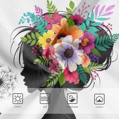 Toddler Briefs, Colorful Flowers Cotton Underwear Girls, 2–8 Years3