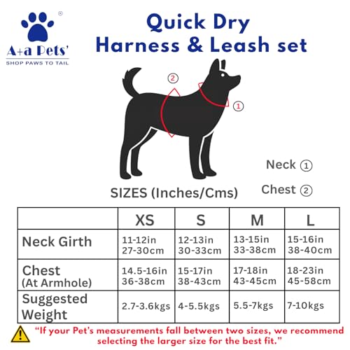 Image of A+a Pets' Cat & Small Dog Harness with Leash Set | Comfortable Vest, Escape-Friendly Combo (Red, M)