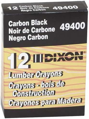3 Pack Dixon 49400 Industrial Lumber Crayon - Carbon Black - 12 per Package