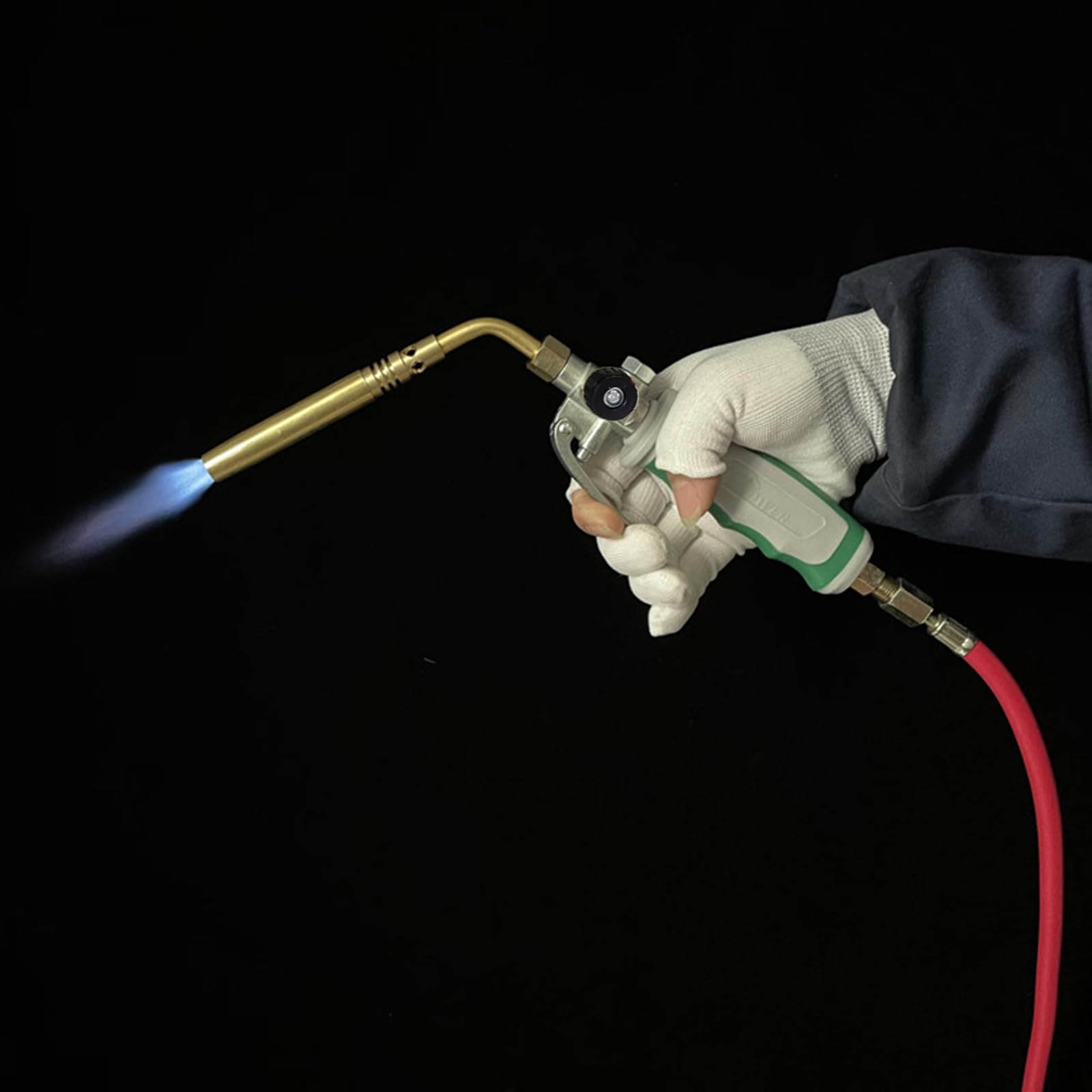 Mapp Torche avec flamme réglable Double ouverture Tuyau de soudure pour diverses applications de travail des métaux MAPP