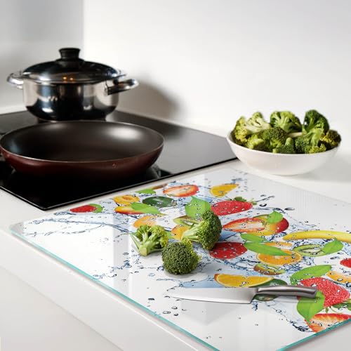 Protège-plan de travail en verre à bords polis pour un design moderne chic - 4