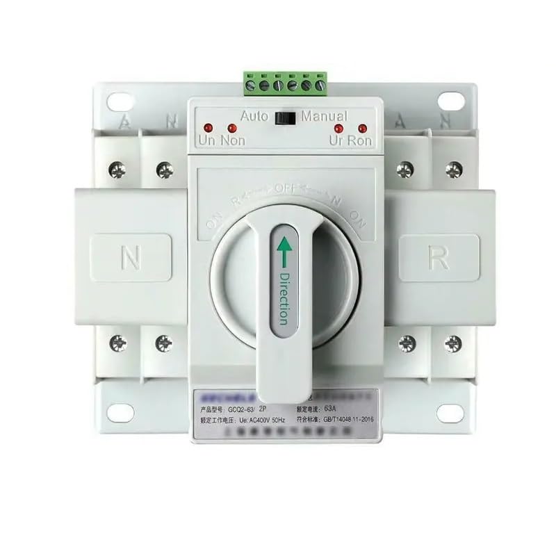 GCQ2-63/2P 2P 63A 220V MCB Type Dual Power Transfer Switch Toggle Switch ATS