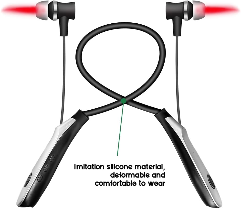 2026 Upgraded Red Light Device 650nm for Nose & Ear – 2-in-1 Portable LED Light Care Device, Neck-Wearable Design with Washable Silicone Ear Tips & Nose Cover