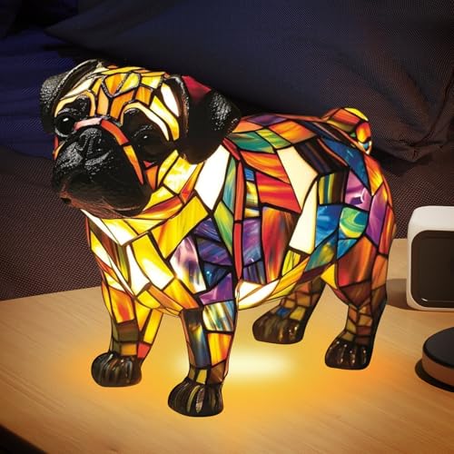 TZQFROCE Corgi Lampe und Mops Lampe Niedliche...