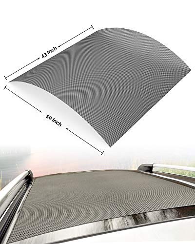 Car Roof Bag Cargo Carrier - 14.6 cu. ft. Waterproof Rooftop Bag, Travel Storage Luggage Bag Soft-Shell Fits All Cars, Vans & SUV for All Vehicle with/ Without Rack