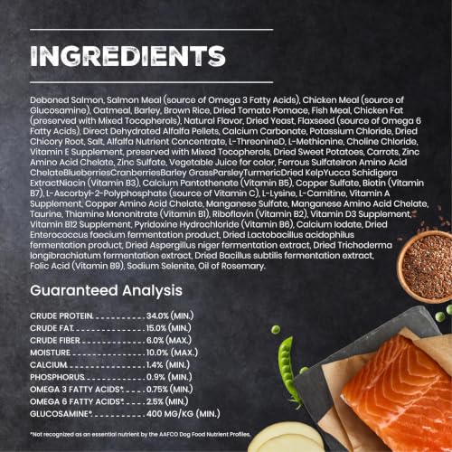Blue Buffalo Wilderness Salmon & Wholesome Grains Adult Dry Dog Food 4.5 lb - image 4