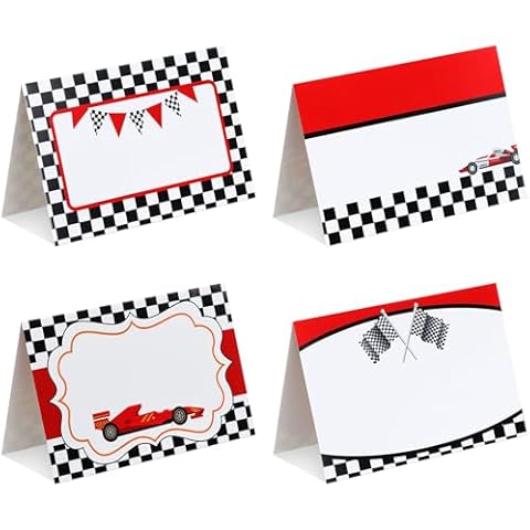 Affrolling Race Car Food Labels Cover