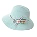 Produktbild YCQUE Damen Sommer Casual Breitkrempig Damen Floppy Faltbare Blume Stroh Sonnenschutz Strandhut Bergsteigen MüTze Strandhut, Fischerhut, Visier