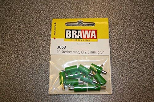 Preisvergleich Produktbild Brawa 3053 10 Stecker rund, gruen