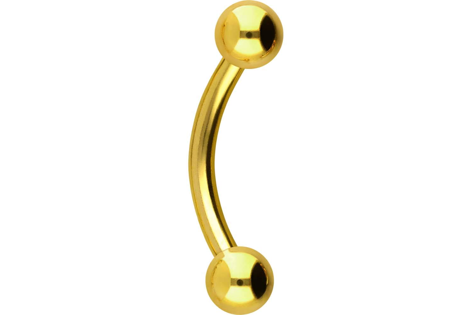 PIERCINGLINE Piercing para el ombligo de titanio, rosca interior de banana, para oreja, vientre, ojo y labio, selección de colores y tamaños