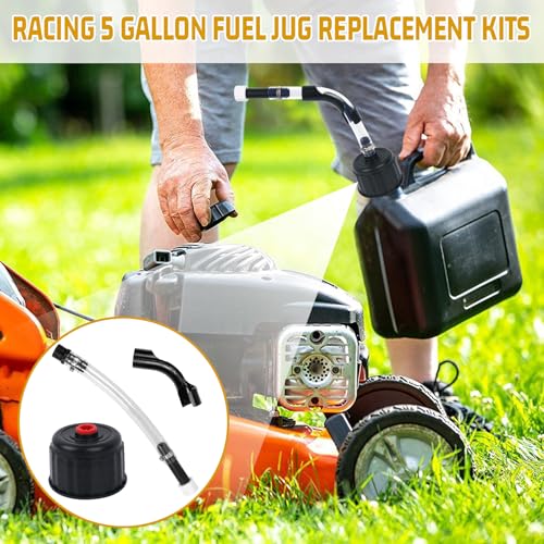 Image of Racing Fuels Filler Hose & Cap Kit fit VP Racing Fuel Jug 5.5 Gallon, 2Pcs