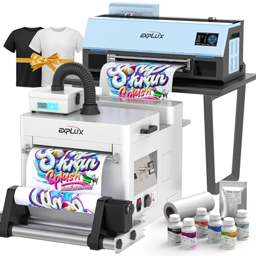 Image of EXPLUX A3 DTF Printer XP600 Printhead C13 Bundle with Shaker Dryer | Scheduled Auto-Cleaning, Built-in White Ink Circulation, 5 inch Touchscreen, 5-Min Fast Printing, for Startups & Small Businesses