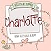 Herzlich Willkommen Charlotte - Baby Buch und Album: Personalisiertes Babybuch und Babyalbum, Geschenk zu Schwangerschaft und Geburt, Baby Name auf dem Cover