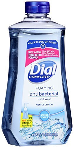 Dial Complete Antibacterial Foaming Hand Soap Refill, Spring Water, 32 Fluid Ounces