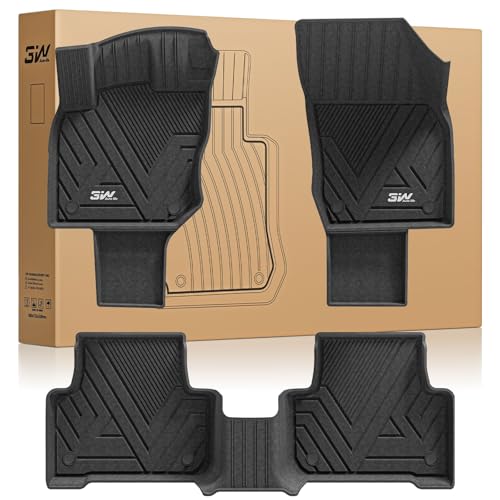 3W Tapis de Sol pour Volkswagen Tiguan 2025 2026 (Uniquement PHEV), Tapis en Thorex™ Facile à Nettoyer, Toutes Saisons pour Voiture, Antidérapant et Imperméable, Tapis de Voiture Premium Résistant
