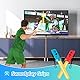 OLDZHU 12 in 1 Switch Sport Spiel Zubehör,2023 Switch-Zubehörpaket kompatibel mit Nintendo Switch Enthält Einziehbarer Golfschläger,Tennisschläger,Boxgriff,Beingurte,Schwertkampfgriffe (Blau + Rot)