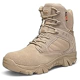 Bitiger Men's Outdoor Delta Military Boots With Round Head Breathable Special Forces High To Help Desert Tactical Combat Hiking Boots