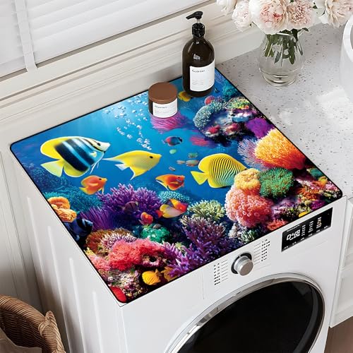 Image of Washer and Dryer Topper for Top,23.6 inch x 19.7 inch Washer Dryer Countertop Mat, Waterproof & Anti-Slip Dryer Top Protector Mat