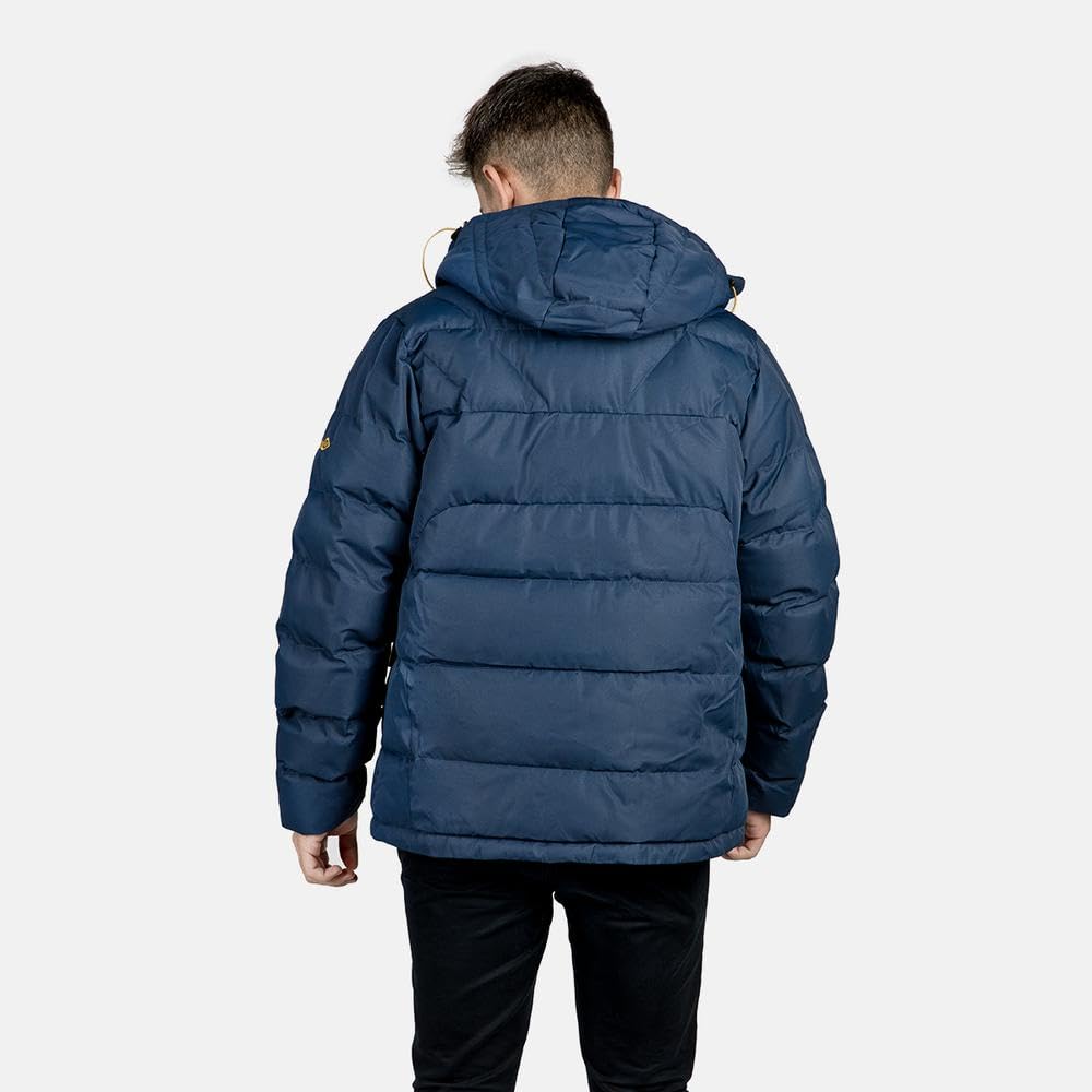 Izas Ampriu M Chaqueta de Hombre para Invierno con Membrana Resistente al Viento y Lluvia. Abrigo Acolchado de Fibras con Cremallera, Capucha y Bolsillos. Anorak Transpirable para Frío y Nieve.
