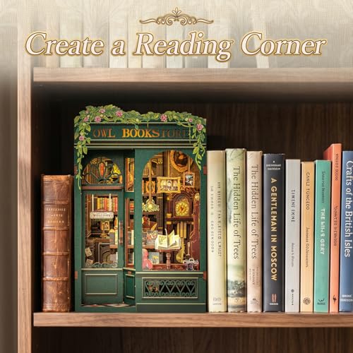 Image of Fsolis Book Nook Kit Booknook Bookshop - OWL Bookstore