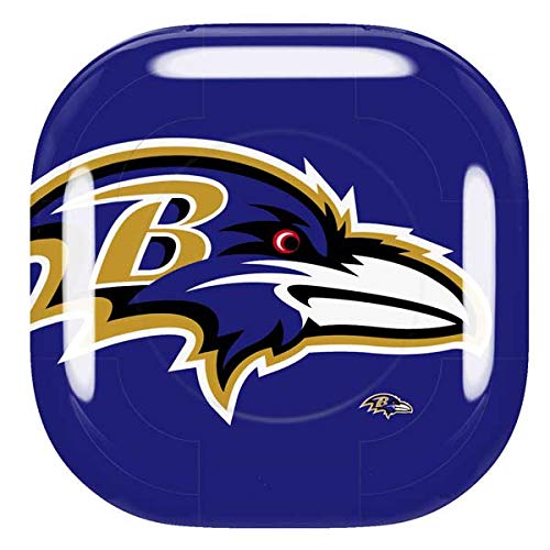 Skinit Decal Audio Skin Compatible with Samsung Galaxy Buds Pro - Officially Licensed NFL Baltimore Ravens Large Logo Design