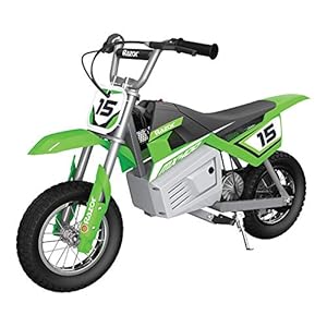 Razor MX400 Dirt Rocket â 14 MPH (22 KMH) Off-Road Electric Dirt Bike, High-Torque Motor, 30 Min Ride Time, Adjustable Handlebars, Ages 13+, Green