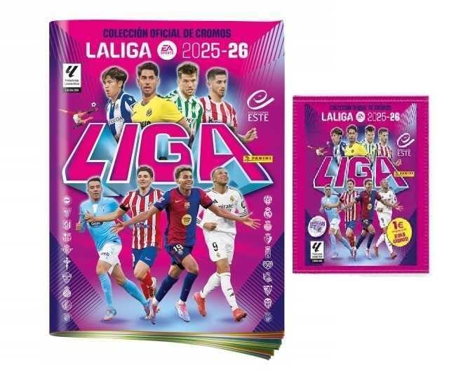 Album + 50 Sobres (45 Normales + 5 gratuitos) de La Liga EA Sports 2025-2026