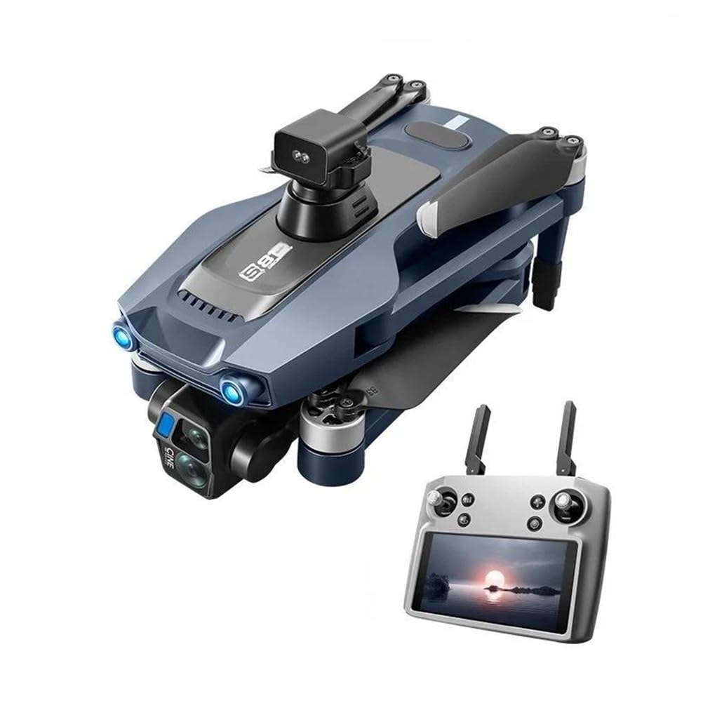 Blue,Triple Battery,dron do zrzutów powietrza s819 z gps 2,7 tys., transmisją obrazu 5 g, obciążeniem 500 g, hd, fotografia lotnicza, samolot zdalnie sterowany
