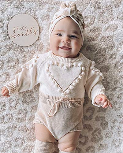 Newborn Baby Girl Sweater Romper Heart Long Sleeve Knitted Bodysuit Fall Winter Clothes Valentines Outfits2