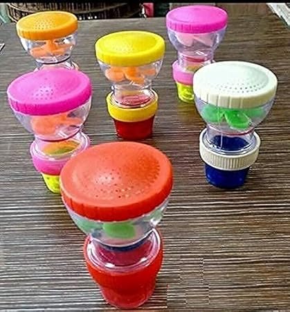 advancedestore Plastic Kitchen and Bathroom Tap Sprinkler Shower Head-Fit to All Tap (Multicolour) (pack of 6)