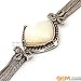 Fashion Jewelry Tassel Bracelet Tibetan Silver Marcasite 25mmx7 Inches Natural Shell