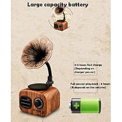 Ornements de Gramophone Vintage, Haut-parleurs créatifs, Tourne-Disque avec Haut-Parleur Bluetooth en cuivre et Caisson… - Les Beatles, Paul McCartney, John Lennon, RIngo Starr, George Harrison Ornements de Gramophone Vintage, Haut-parleurs créatifs, Tourne-Disque avec Haut-Parleur Bluetooth en cuivre et Caisson… – Image 5