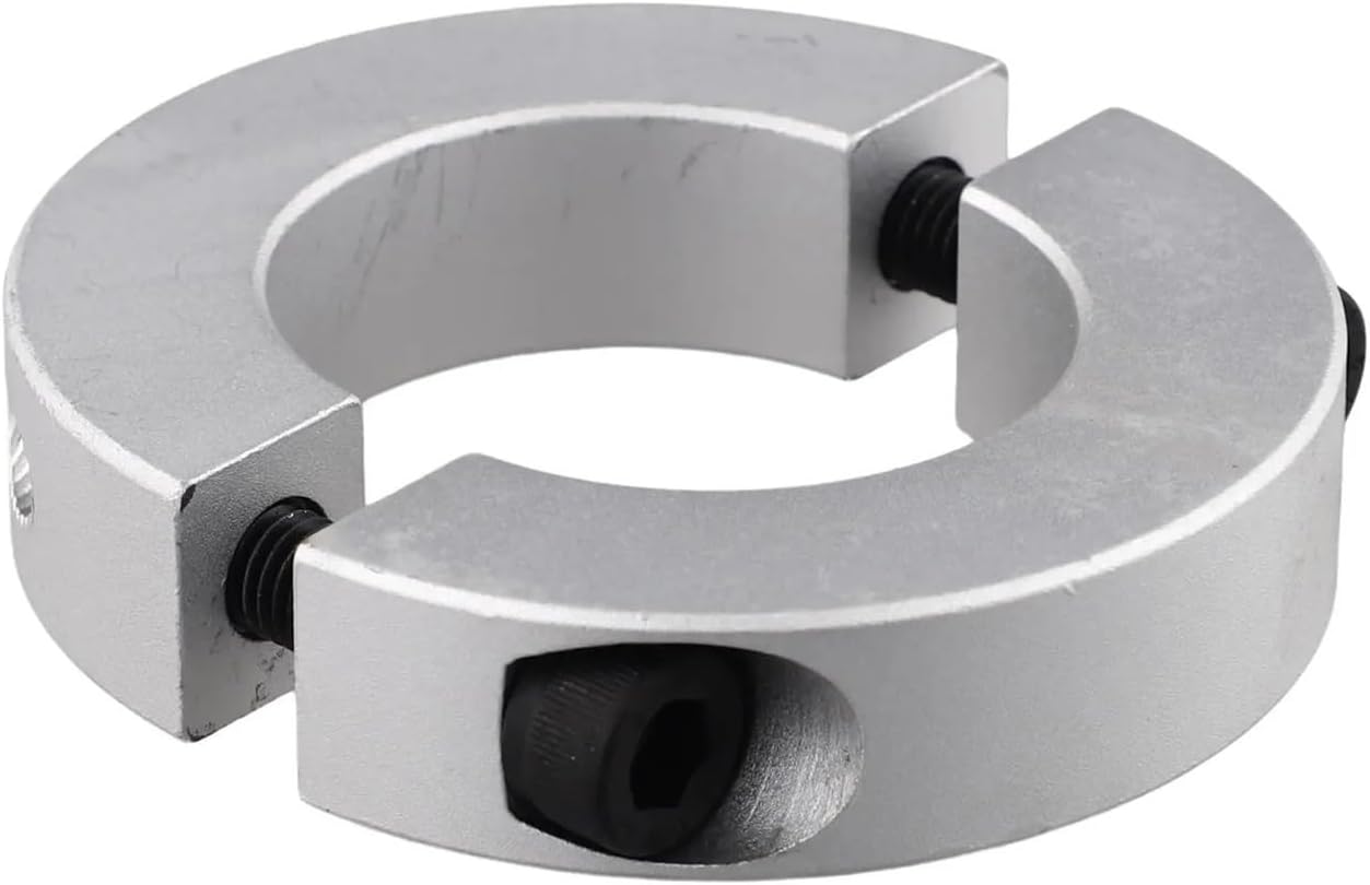 Shaft Stop Collar Double Split, Double Split Shaft Clamp Silver 45mm-60mm(55mm)