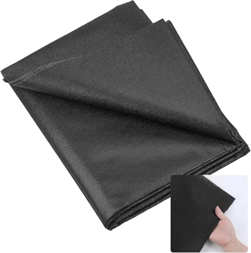 EXIN DEHCEN 300x100 cm Entretela Termoadhesiva Negro, 55 g/m² Entretela Adhesiva Plancha, Guata Termoadhesiva Gruesa, Tela Entretela para Planchar, para Reforzar Tejidos, Cuellos, Puños